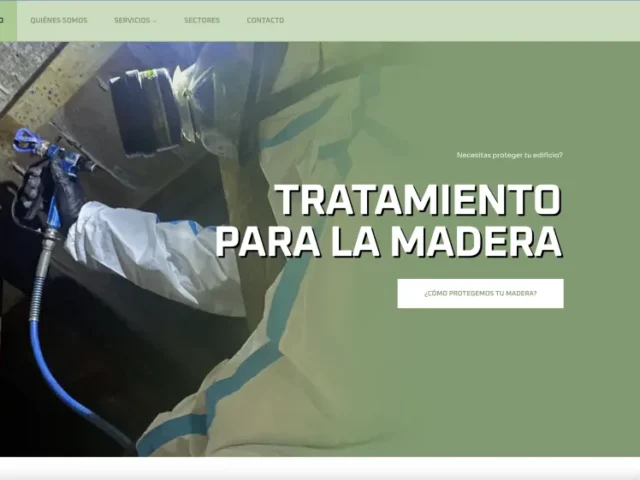 Página web de ByeBye Plagas — diseño web de aColor