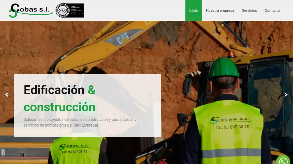 Página web de Cobas Baix Llobregat — diseño web de aColor