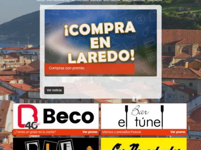 Página web de De Laredu Lin — diseño web de aColor
