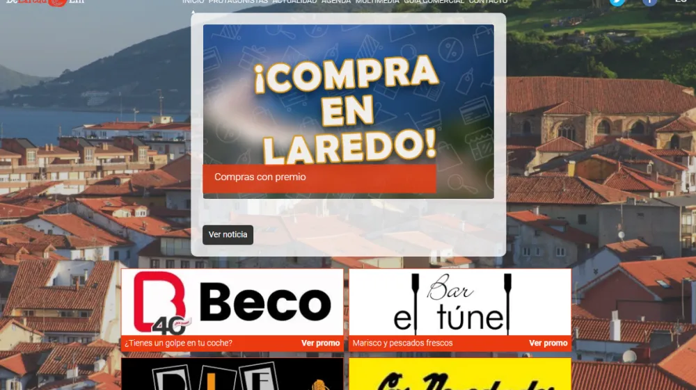 Página web de De Laredu Lin — diseño web de aColor