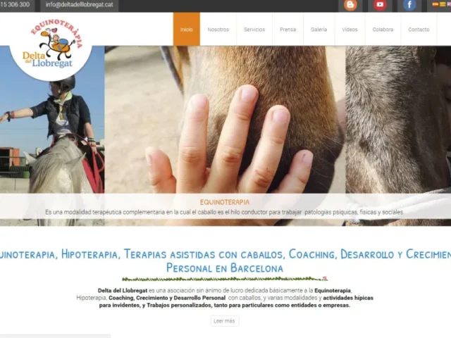 Página web de Delta del Llobregat — diseño web de aColor