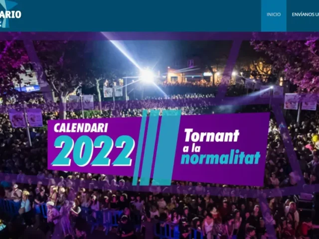Página web de El Calendario Prat — diseño web de aColor
