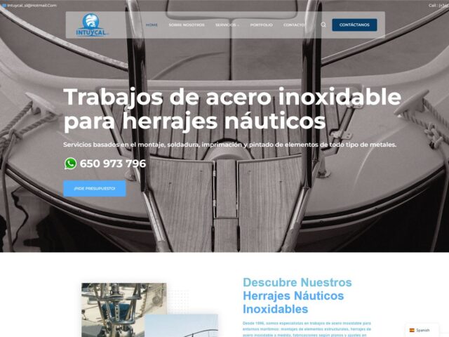 Página web de Intuycal S.L. — diseño web de aColor