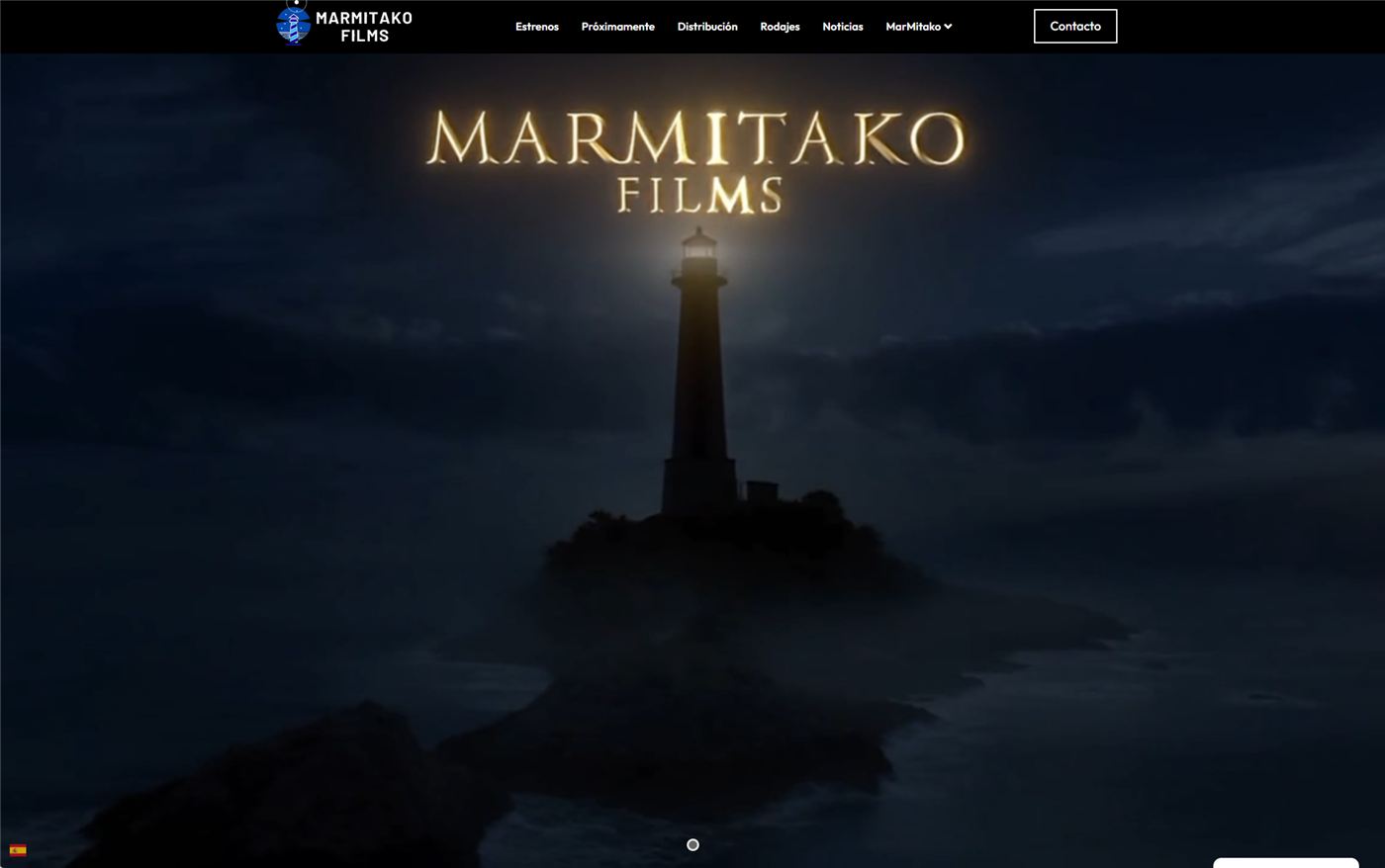 Página web de Marmitako Films — diseño web de aColor
