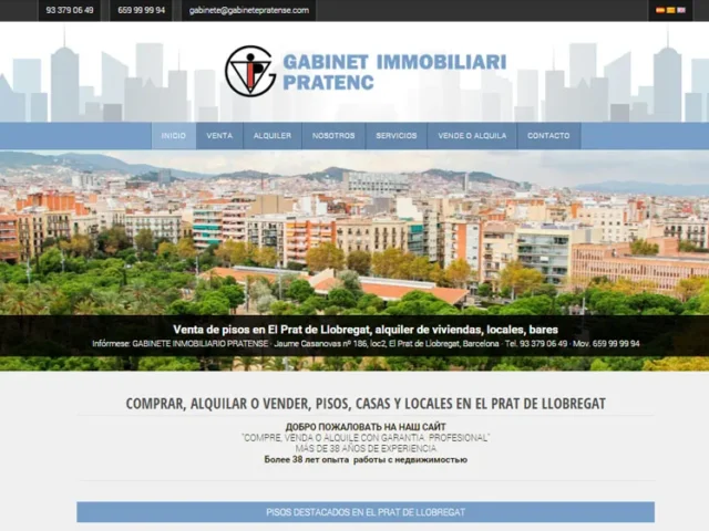Página web de Gabinete Pratense — diseño web de aColor