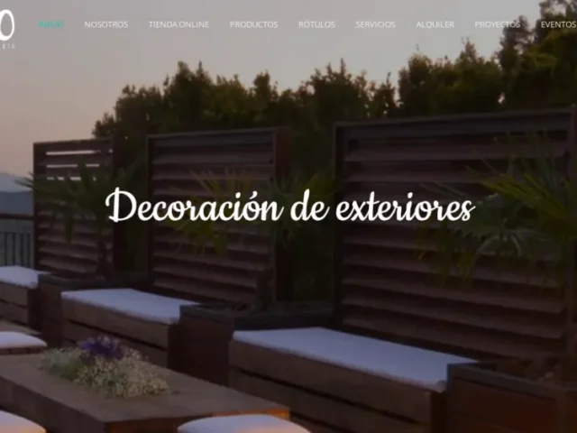 Página web de Palets de Lujo — diseño web de aColor
