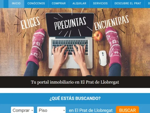 Página web de Periañez Solucions Inmobiliàries — diseño web de aColor