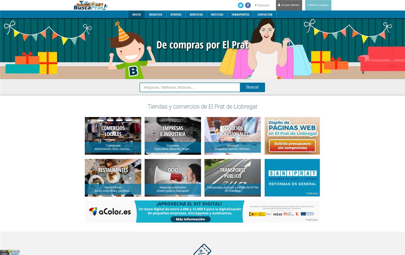 Buscaprat · guía comercial — desarrollo de software de aColor