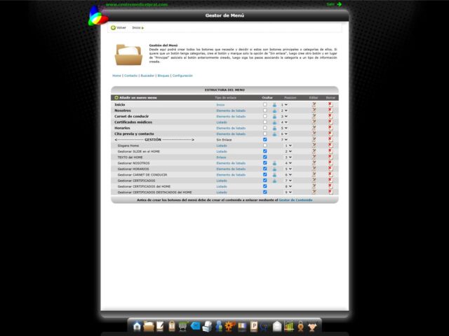 Gestor de contenidos aColor — desarrollo de software de aColor