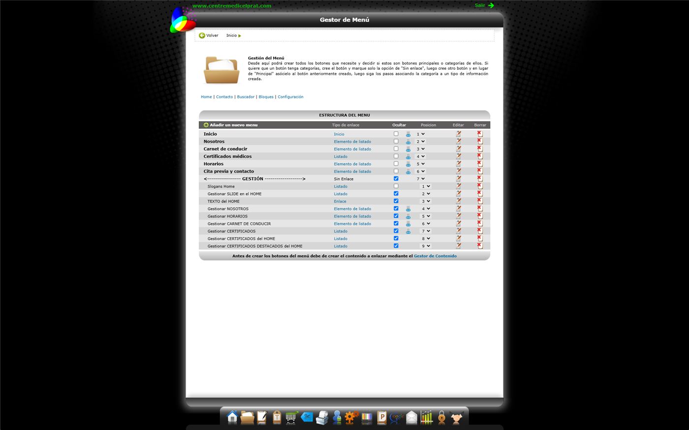 Gestor de contenidos aColor — desarrollo de software de aColor
