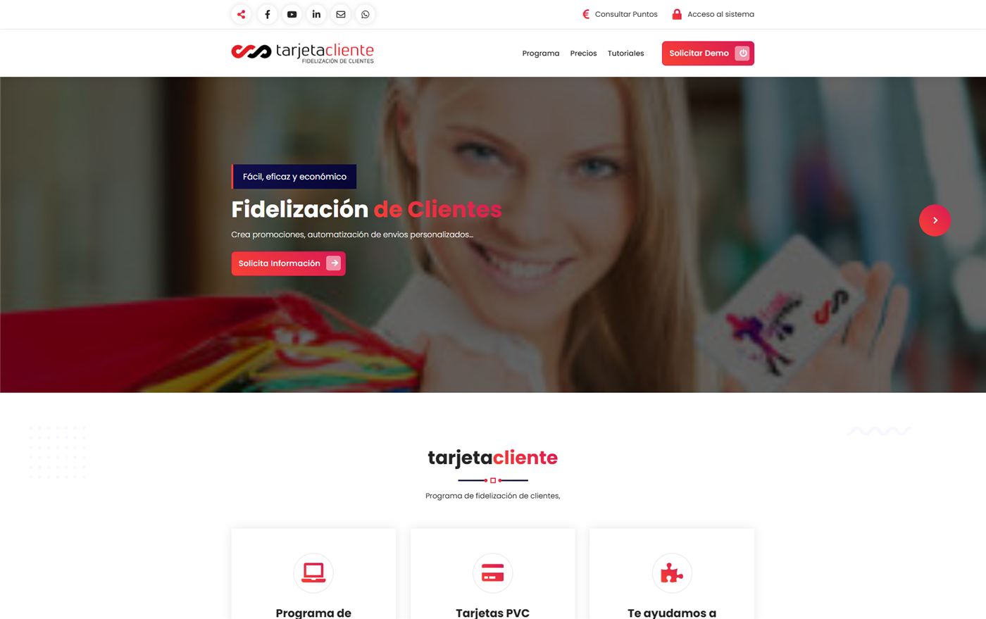Tarjeta Cliente — desarrollo de software de aColor