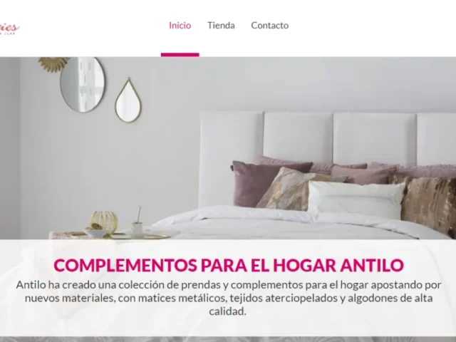 Página web de Tendències Roba per a la Llar — diseño web de aColor