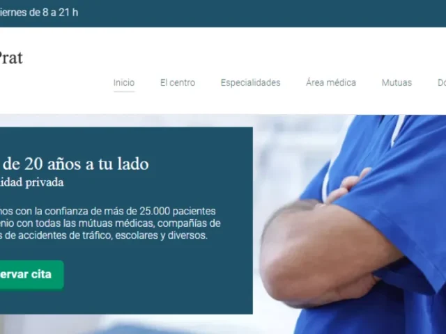 Página web de Trauma Salut — diseño web de aColor